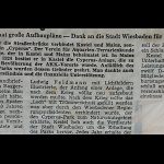 Zeitungsauschnitte 1964 Zoo oder kein Zoo Zeitungsauschnitte 1964 Zoo oder kein Zoo, AKK-Heimat-Zeitung und Wiesbadener Kurier/Tagblatt, Cyperus Archiv